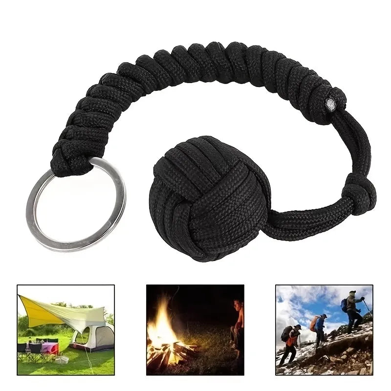 Pathfinder™ Survival Kit: Umbrella Rope, Steel Ball, Paracord Key Chain