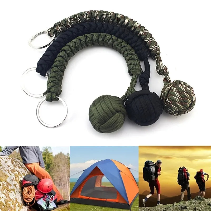 Pathfinder™ Survival Kit: Umbrella Rope, Steel Ball, Paracord Key Chain