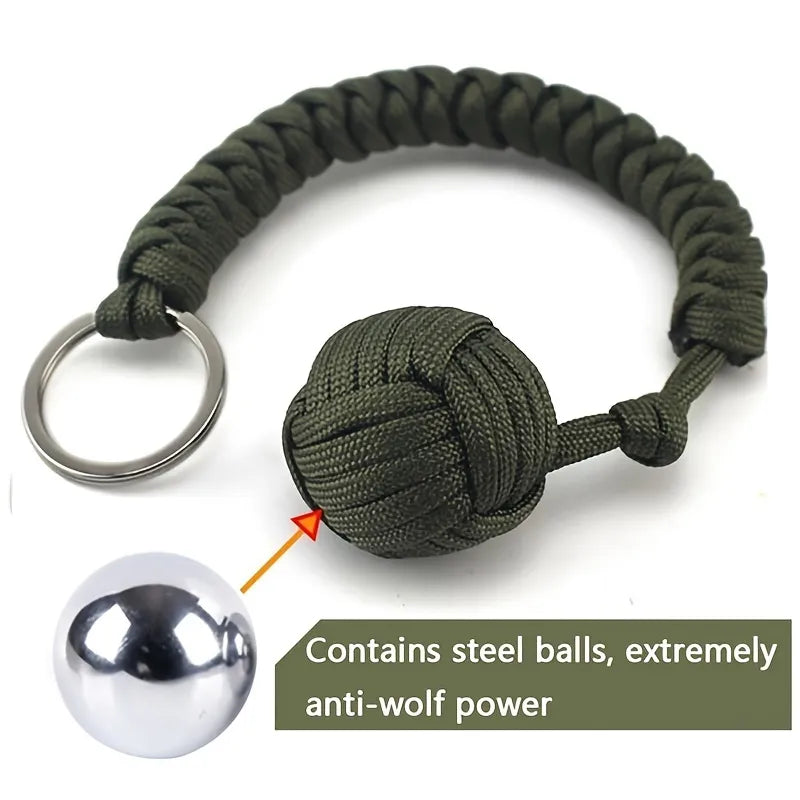 Pathfinder™ Survival Kit: Umbrella Rope, Steel Ball, Paracord Key Chain