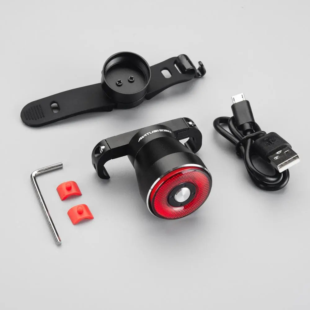 Pathfinder™ Smart Auto Brake Sensing Bike Light: IPx6 Waterproof, LED Charging Taillight, Essential Accessories for Cycling