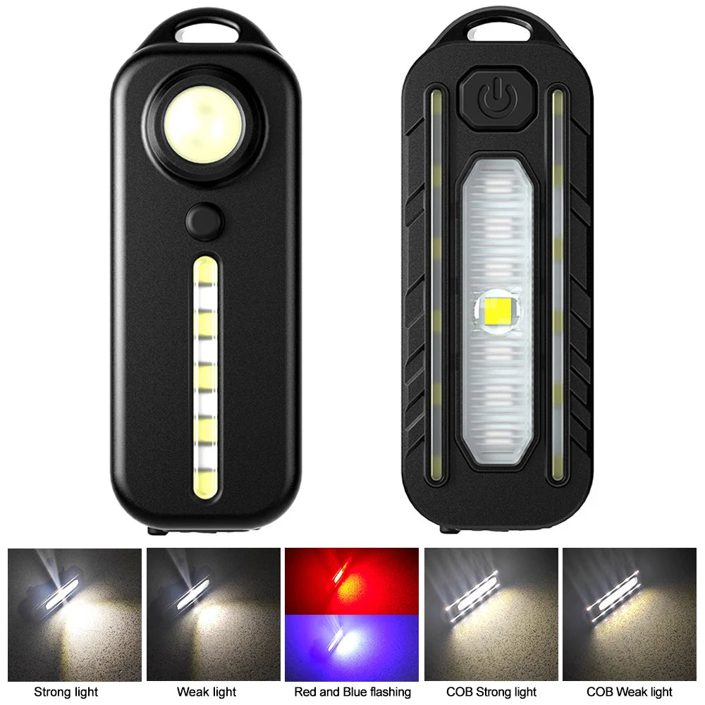 Pathfinder™ Rechargeable LED Police Shoulder Light: Red & Blue Warning Safety Torch