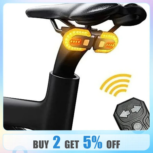 Pathfinder™ USB Rechargeable Bike Turn Signal Rear Light: LED Bicycle Lamp, Wireless, Essential MTB Tail Light and Bike Accessories