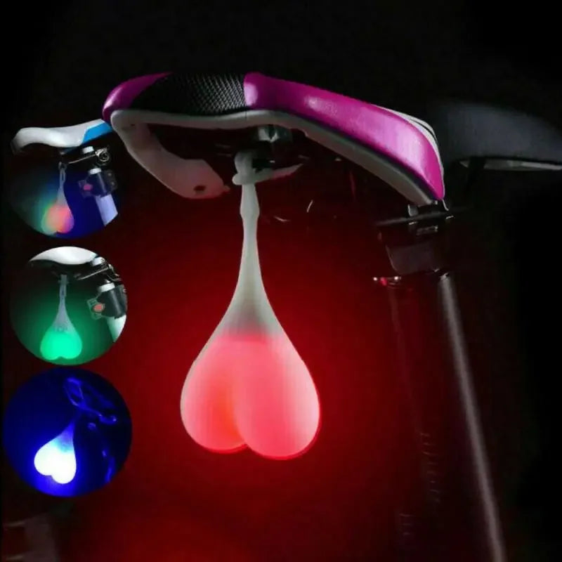 Pathfinder™ Creative Bicycle Rear Taillight: Heart Ball Design, Safety Warning Light, Waterproof LED Lamp in 4 Colors