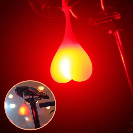 Pathfinder™ Creative Bicycle Rear Taillight: Heart Ball Design, Safety Warning Light, Waterproof LED Lamp in 4 Colors