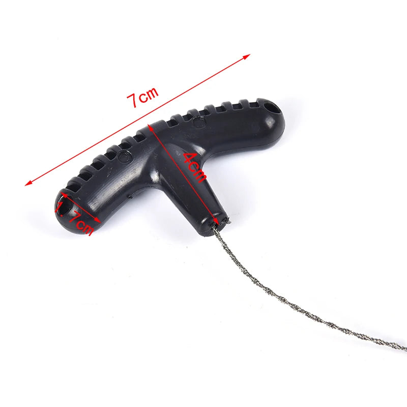 Pathfinder™ Manual Hand Steel Travel Tools: Portable Emergency Survival Gear Steel Wire Chain Saw